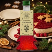 Zestaw 20 syropów o smaku malinowym w butelkach choinkach 250 ml w gwiazdki – pierniczki sernik